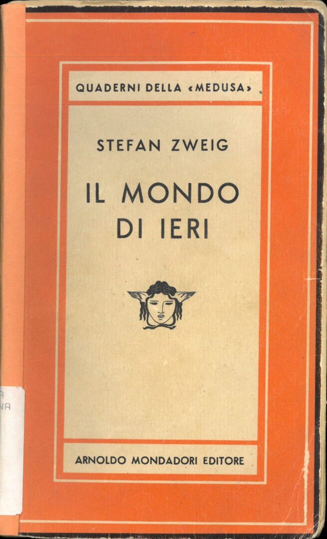 il mondo di ieri un libro con l'immagine del volto di una donna