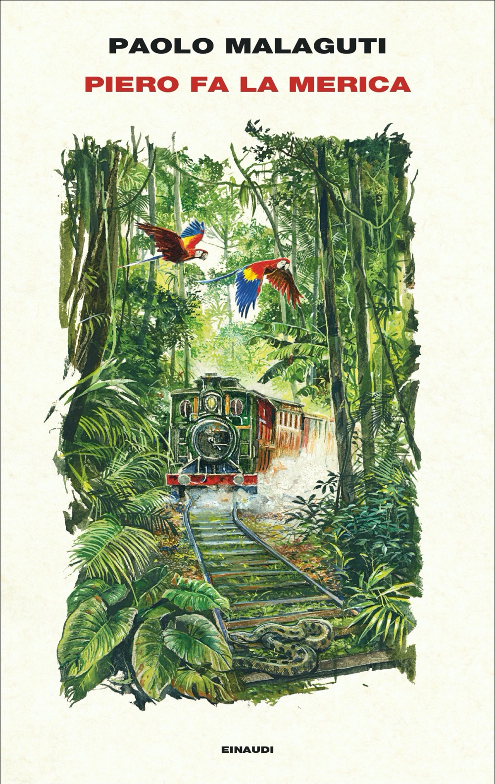 un treno che viaggia attraverso una lussureggiante foresta verde