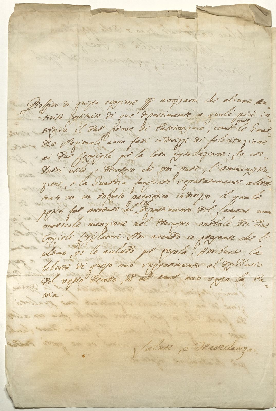 Francesco Conti alla Municipalità (Milano, 10 dicembre 1797) v